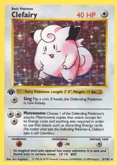 Clefairy - 5/102 - Holo - 1st Edition - SHADOWLESS