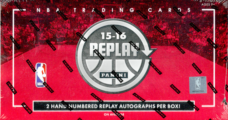 2015-16 Panini Replay NBA Basketball Hobby Box