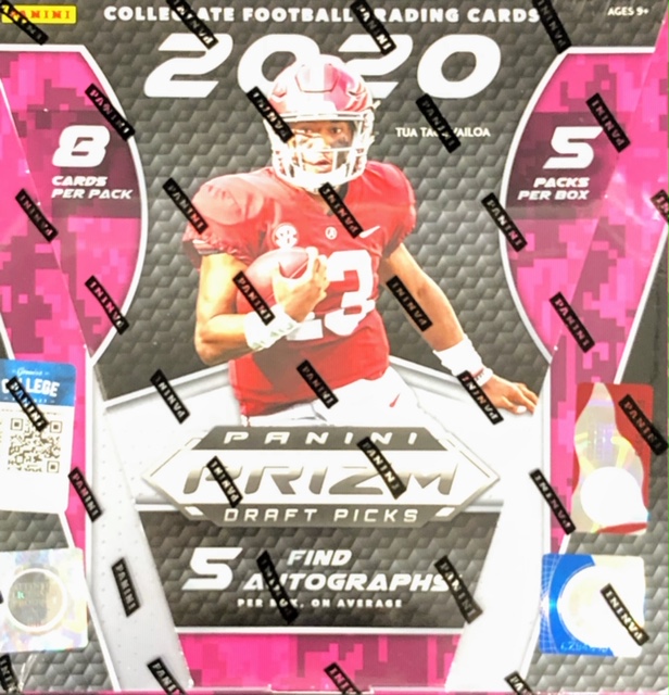 2020 Panini Prizm Draft Picks Collegiate Football Hobby Box