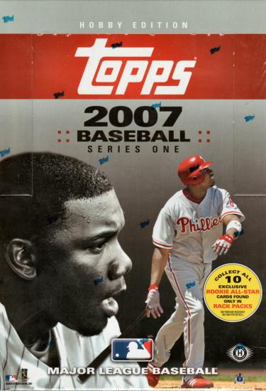 2007 Topps Series 1 MLB Baseball Hobby Rack Box