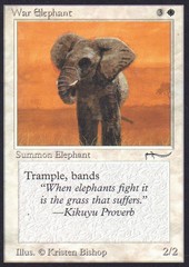 War Elephant (V1: DARK COLORLESS MANA SYMBOL)