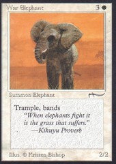War Elephant (V2: LIGHT GRAY COLORLESS MANA SYMBOL)
