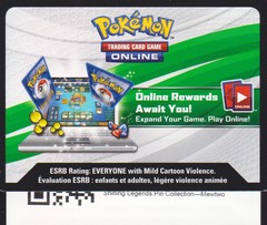 Shining Legends: Unused Mewtwo Pin TCGO Online Code Card