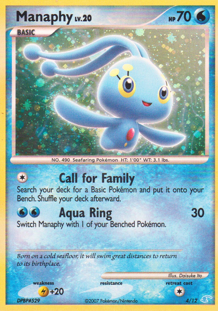 Manaphy Lv.20 - 4/12 - Holo