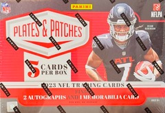 2023 Panini Plates & Patches NFL Football Hobby Box