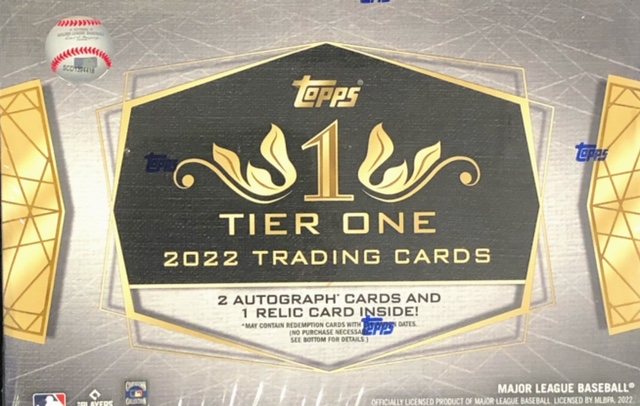 2022 Topps Tier One MLB Baseball Hobby Box