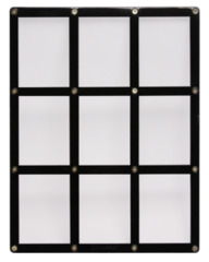 Screwdown Black-Frame 9-card Holder