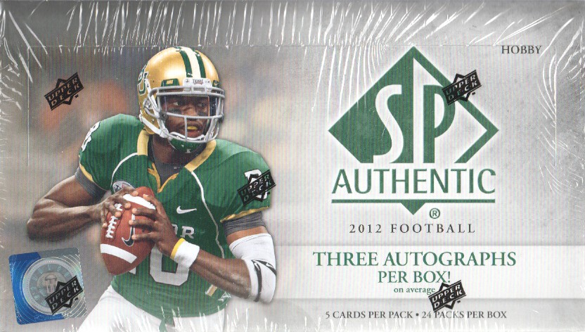 2012 Upper Deck SP Authentic Football Hobby Box