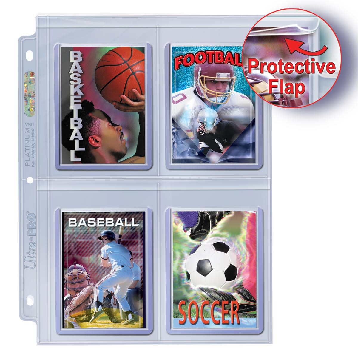 Ultra Pro 4-Pocket Secure Platinum Pages Box for Toploaders