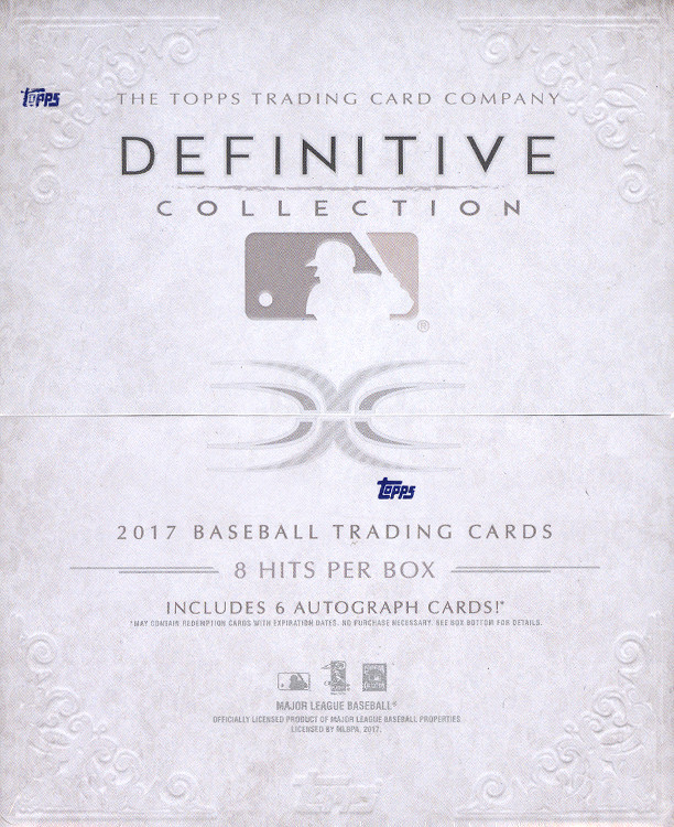 2017 Topps Definitive Collection MLB Baseball Hobby Box
