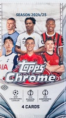 2024/25 Topps Chrome UEFA Club Competitions Soccer Hobby Pack