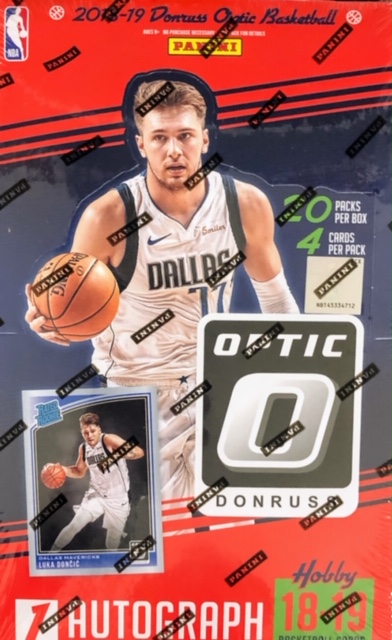 2018-19 Panini Donruss Optic NBA Basketball Hobby Box