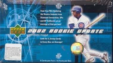 2002 Upper Deck Rookie Update MLB Baseball Hobby Box