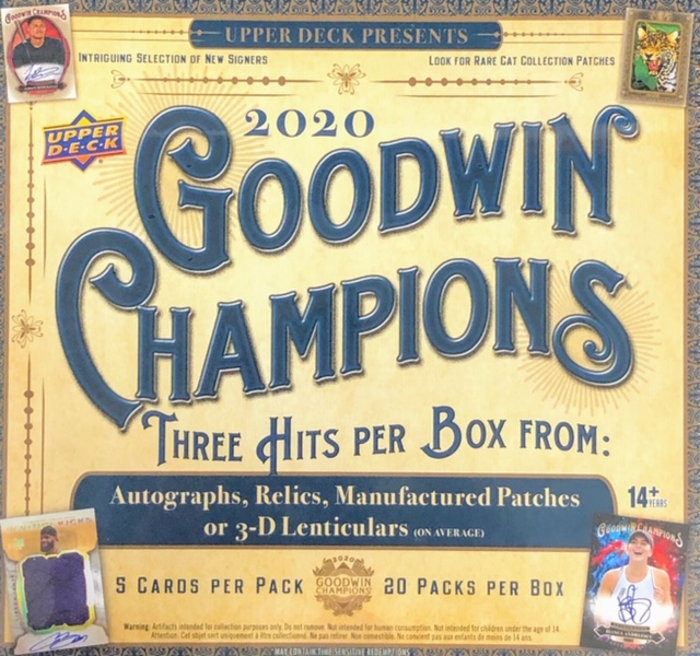 2020 Upper Deck Goodwin Champions Hobby Box
