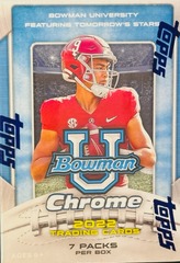 2022 Bowman Chrome University Football Blaster Box