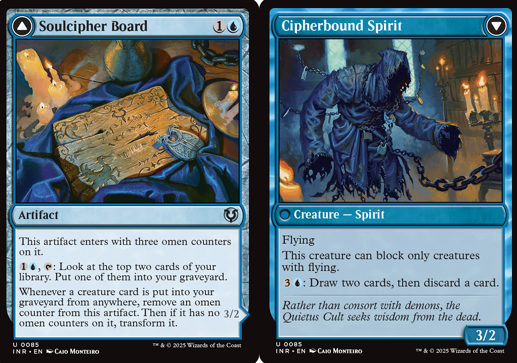 cipher mtg cards Trait Doctoring [Dragon's Maze] if one or more of them entered from a graveyard or was cast from a graveyard Cipher | Skull with Third