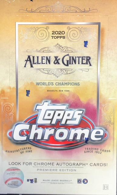 2020 Topps Allen & Ginter Chrome MLB Baseball Hobby Box