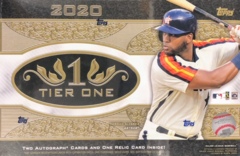 2020 Topps Tier One MLB Baseball Hobby Box