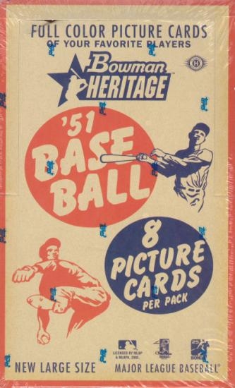 2005 Bowman Heritage MLB Baseball Hobby Box