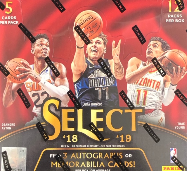 2018-19 Panini Select NBA Basketball Hobby Box