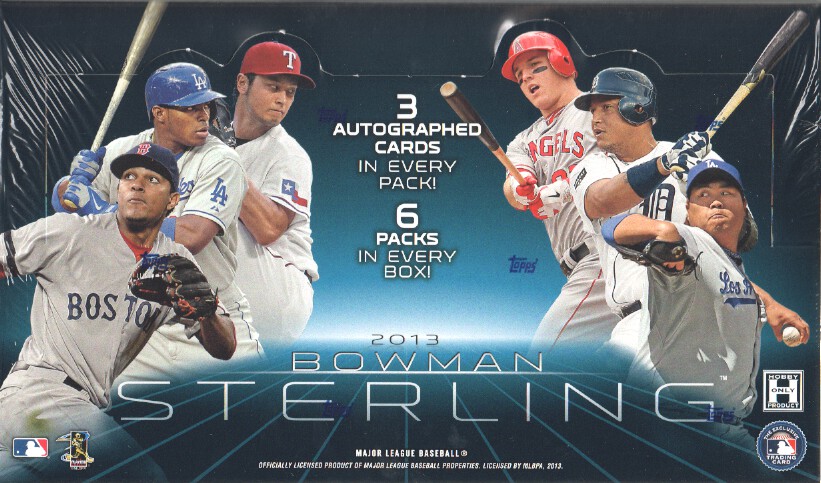 2013 Bowman Sterling MLB Baseball Hobby Box