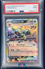 PSA 9 MINT Umbreon ex 060/131 Surprise Box Prismatic Evolutions Pokemon Graded Card