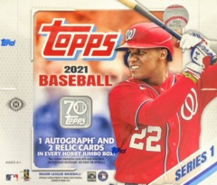 2021 Topps MLB Baseball Series 1 Jumbo Box