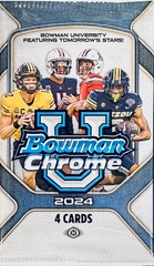 2024 Bowman Chrome University Football Hobby Pack