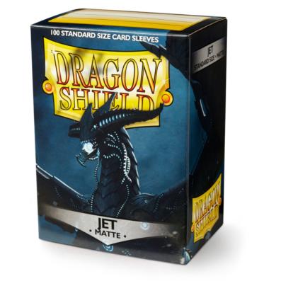 Dragon Shield Sleeves: Matte Jet (Box Of 100)