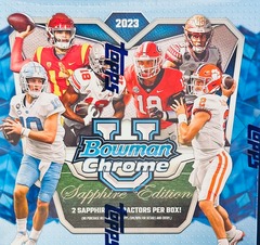 2023 Bowman Chrome University Football Sapphire Edition Box