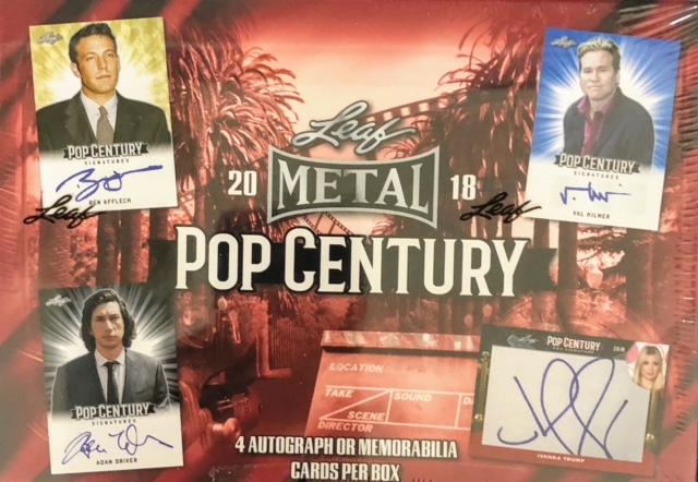2018 Leaf Pop Century Trading Cards Hobby Box