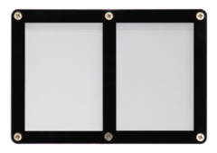 Screwdown Black-Frame 2-card Holder