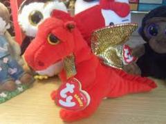 Plush Legend Beanie Red Dragon