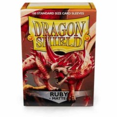 Dragon Shield Matte Ruby Sleeves 100 ct