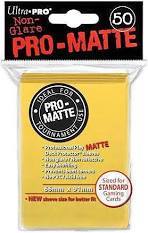 Ultra Pro Pro-Matte Yellow Deck Protector 50ct