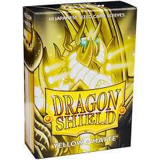 Dragon Shield Matte - Japanese size - Yellow - 60 ct