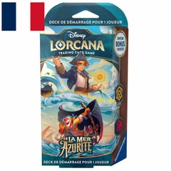 Decks de démarrage Disney Lorcana - Ambre & Rubis - La Mer Azurite