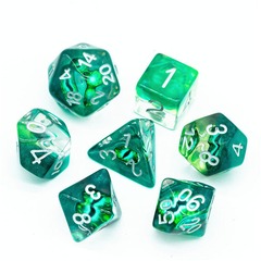 DICE 7 DEMON EYE GREEN