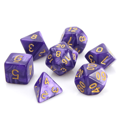 DICE 7 SWIRL FOIL PURPLE/RED/GREEN
