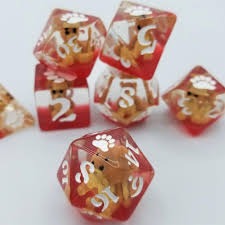 DICE 7 RED BEAR