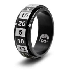 DICE RING BLACK 16