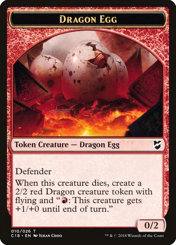 Dragon Egg 0/2 defender Token