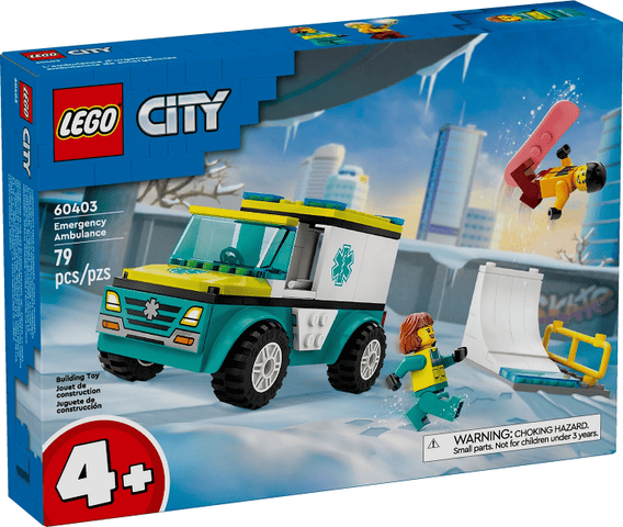 LEGO City Emergency Ambulance and Snowboarder #60403