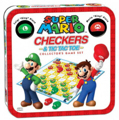 NINTENDO CHECKERS TIC TAC TOE TIN