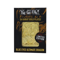 YGO 24K GOLD PLATE BLUE EYES ULTIMATE DRAGON