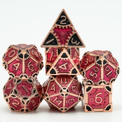 DICE 7 LOTUS METAL COPPER/RED