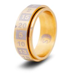 DICE RING GOLD 10