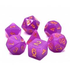 HD DICE 7 GLITTER PURPLE