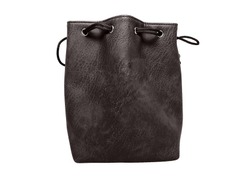 LEATHER DICE BAG BLACK