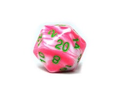 DICE 7 SWIRL FOIL PINK/YELLOW/RED